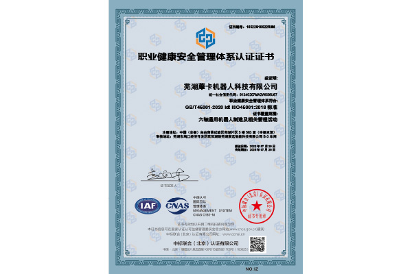 Occupational Health and Safety Management System Certification